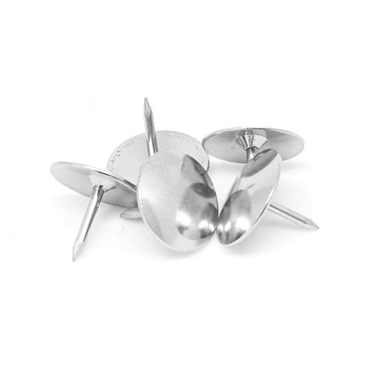 Pinnacle Upholstery Nails - Nickel Plated - 50 Pack - Sharp Pin Benefit - Auzzistore