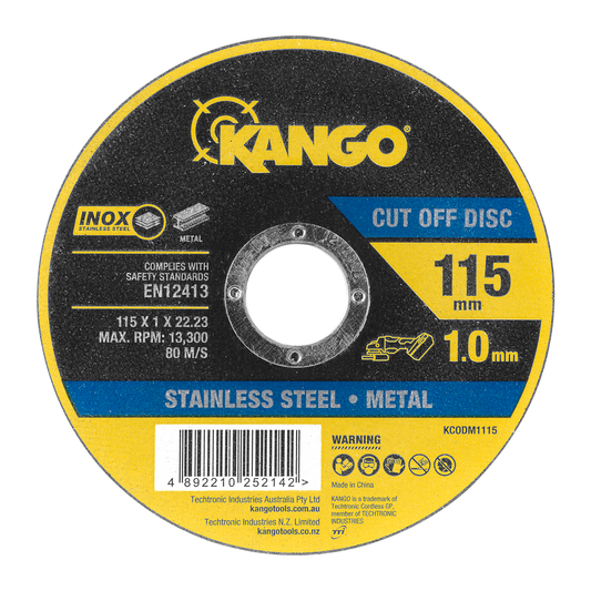 Kango 115mm Metal Cut Off Disc - Inox-Free - Fast Cutting - 1mm Thickness - Auzzistore