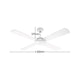 Arlec Ceiling Fan - 130cm White Plywood 4 Blade - Quiet & Efficient