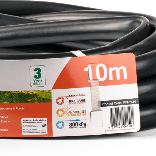 Holman 25mm x 10m Black Flex Tube PVC Flexible Kink Resistant – view 2
