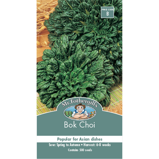 Mr Fothergill Bok Choi Vegetable Seeds - 75mm - Easy To Grow - Quick Maturity - Auzzistore