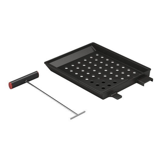 Matador Charcoal Tray with Smoker Box 320mm - Converts Gas BBQ to Charcoal - Auzzistore