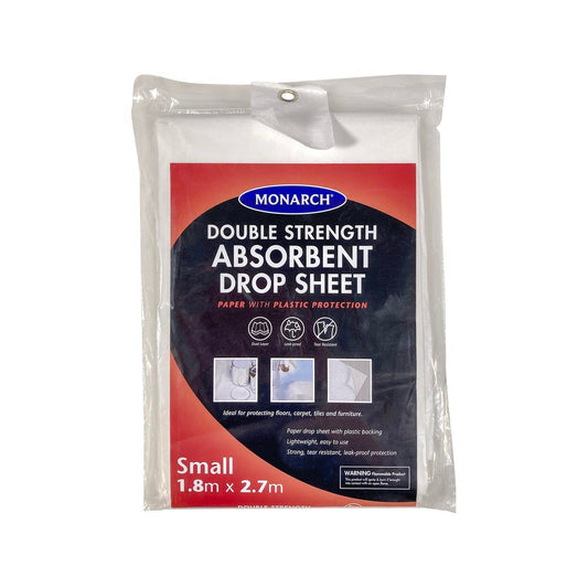 Monarch Drop Sheet 1.8m x 2.7m Paper Poly Double Strength - Auzzistore
