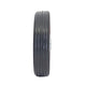Easyroll 125mm Black Rubber Tyre - Red Metal Centre - Solid - 40kg Load