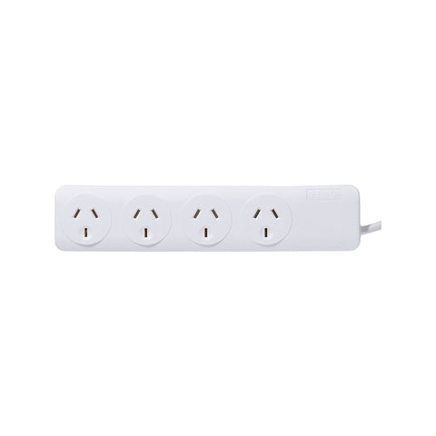 Click White 4 Outlet Powerboard - 4 Outlet - Auzzistore