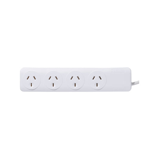 Click White 4 Outlet Powerboard - 4 Outlet