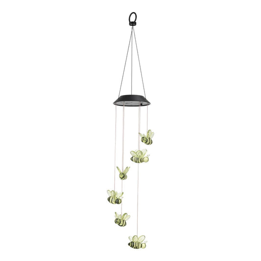 Click Solar Bee Windchime - 6 RGB LED - 125mm x 700mm - Weather Resistant - Auzzistore