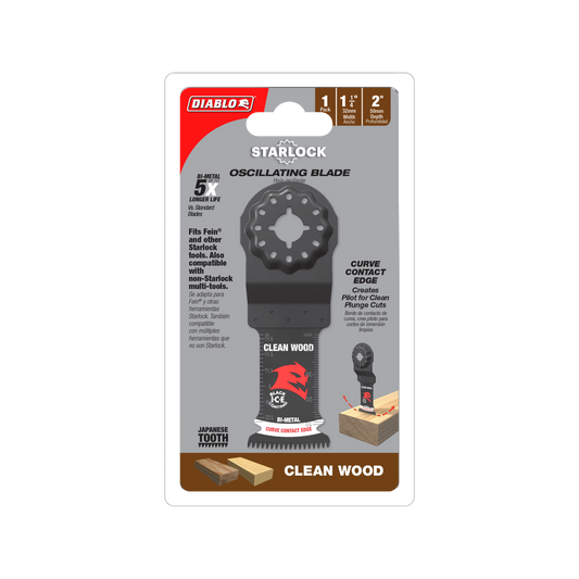 Diablo 32mm Starlock Multi Tool Blade - Clean Wood - Ultra-Hardened Edge - Auzzistore