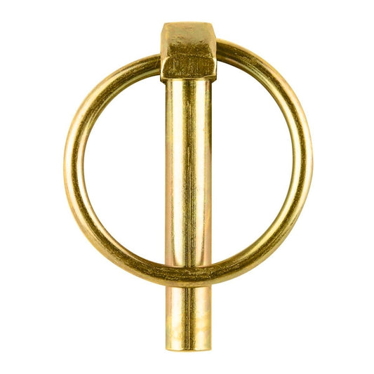 Pinnacle Lynch Pin - 8mm - Carbon Steel - Yellow Zinc Plated - 2 Pack - Auzzistore