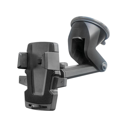 Antsig Car Phone Holder Dash Mount - Extendable Arm - Scratch-Free Grips - 45mm x 37mm x 26mm - Black