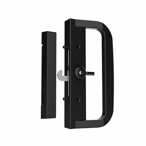 Rolltrak Black Sliding Patio Door Lock - Zinc Alloy - Snib Lock - 79mm
