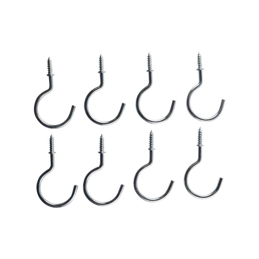 Everhang Cup Hooks - 28mm - Zinc Plated - 8 Pack