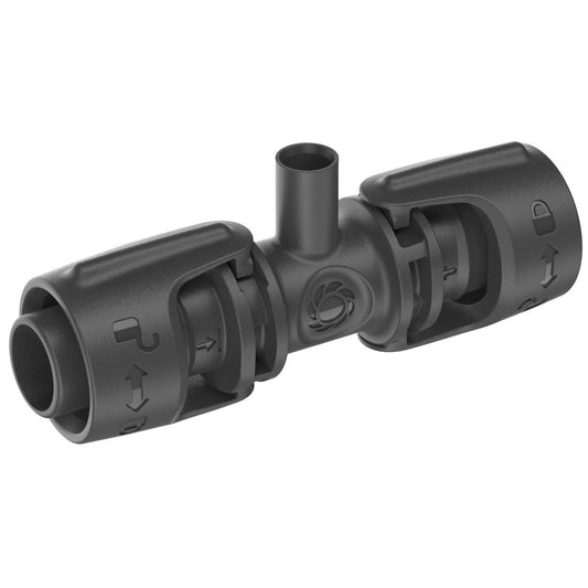 Gardena 13mm Micro Irrigation T Joint for Spray Nozzles 5 Pack - Black - Durable Connection
