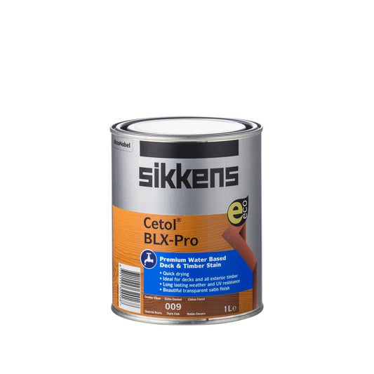 Sikkens 1L Dark Oak Cetol BLX Pro Timber Stain - Water Based - Quick Drying - Auzzistore