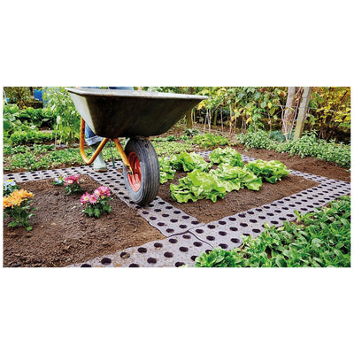 Garantia Garden Walkway Panels 12-Pack Non-Slip MG-240400X3 Dark Brown PP