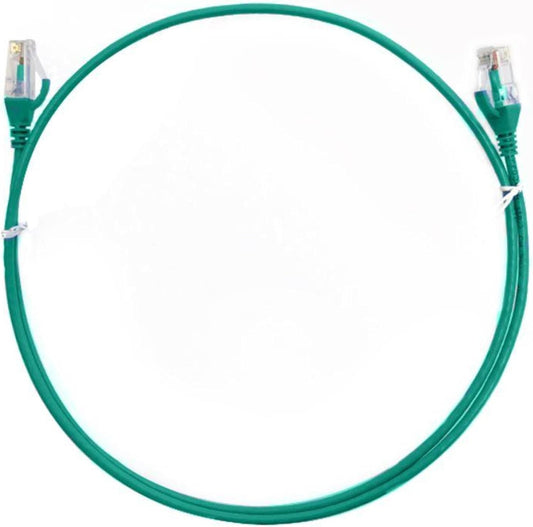 8WARE CAT6 Ultra Thin Slim Cable 1m - Grey Color Premium RJ45 Ethernet Network LAN UTP Patch Cord 26AWG