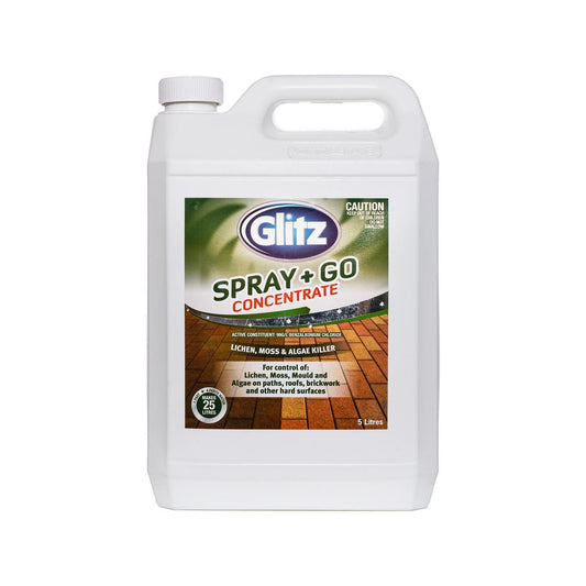 Glitz Spray and Go Concentrate 5L - Lichen Moss Algae Killer
