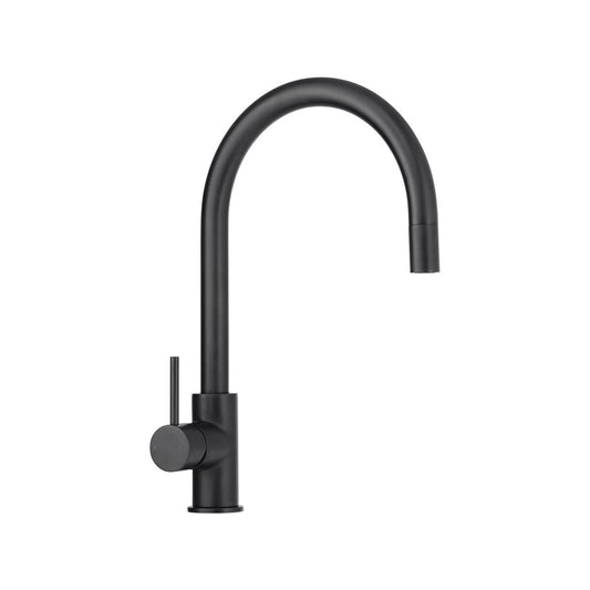 Mondella 35mm Matt Black Pull Out Sink Mixer - Lead-Free Brass - 360° Swivel Spout - Auzzistore