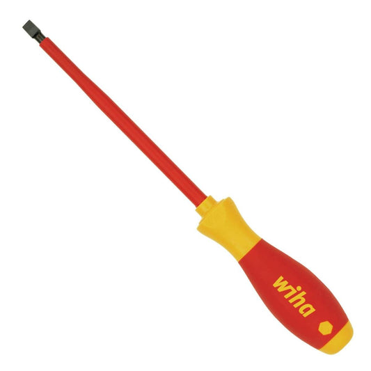 Wiha Insulated Electricians Flat Screwdriver 4.0x100mm Softfinish