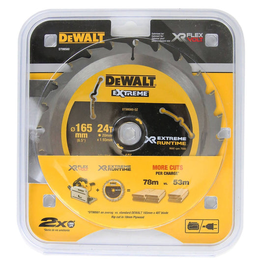 Dewalt XR Circular Saw Blade 165mm 40T - C3 Carbide - Efficient Cutting – view 2 - Auzzistore