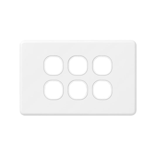 DETA X6 Six Gang Grid Plate - 70mm Polycarbonate - Modern Design - Auzzistore
