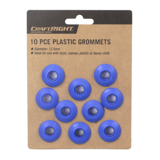 Craftright Plastic Grommets 10 Pack - 10.5mm Eyelet - Blue – view 2 - Auzzistore