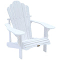 Leisure Line Adirondack Chair 107617 White Recycled Plastic Maintenance-Free