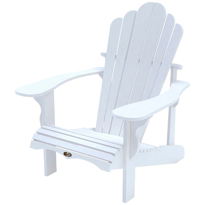 Leisure Line Adirondack Chair 107617 White Recycled Plastic Maintenance-Free
