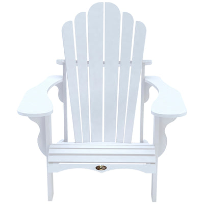 Leisure Line Adirondack Chair 107617 White Recycled Plastic Maintenance-Free