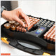 Taskmaster Double Sided Battery Storage Case - Holds 168 Batteries - 345mm x 230mm x 90mm - Includes Battery Tester