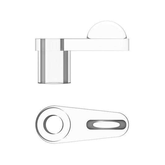 Rolltrak 9mm Clear Flyscreen Clip Offset - 8 Pack - Durable & Easy to Use - Auzzistore