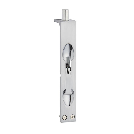 Delf Trade Flush Bolt 145 x 24mm Satin Chrome Zinc Alloy Easy Use - Auzzistore