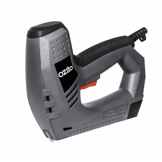 Ozito 8mm 14mm Stapler Nail Gun - 1500 Staples & 100 Nails - Red/Silver/Black - Auzzistore