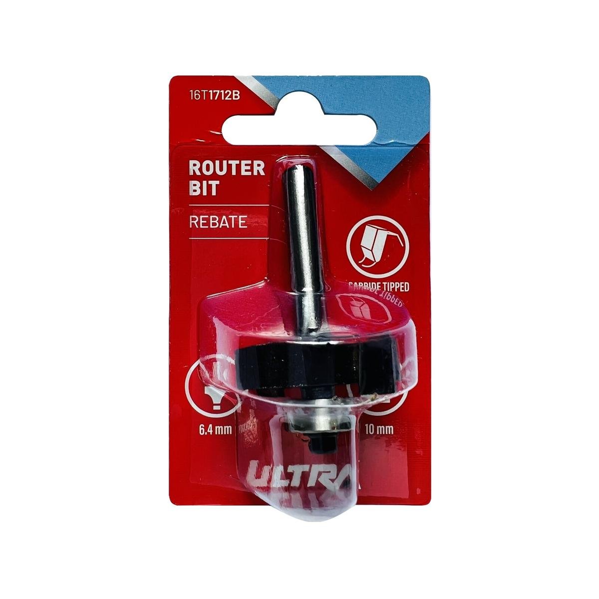 Ultra Rebate Router Bit 10mm 1/4 Inch Shaft Tungsten Carbide Durable ...
