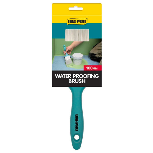 UNi-PRO Waterproofing Brush - 100mm - Synthetic Filament - Wet Areas - Auzzistore