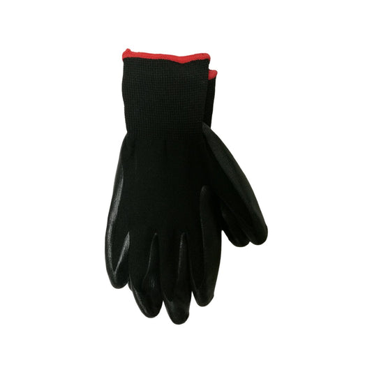 Craftright Nitrile Glove - Medium - Polyester Cotton - Nonslip Grip – view 2 - Auzzistore