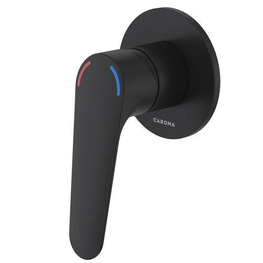 Homecare By Caroma Bath Shower Mixer - Black Matte - 80mm x 120mm - Ergonomic - Auzzistore