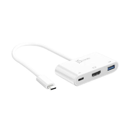 J5create JCA379 USB-C to HDMI & USB 3.0 and USB-C Power delivery Adaptor Hub (USB-C to 4K HDMI, USB-A 3.0 x 1, USB-C with power delivery 100W)