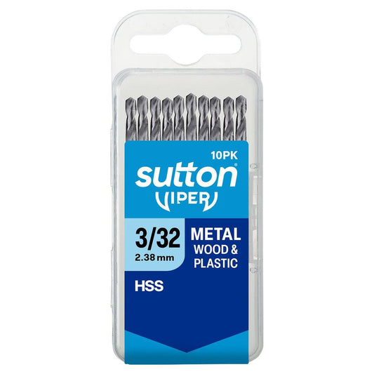 Sutton Tools Viper Drill Bit 10 Pack - 3/12 Imperial - M2 HSS - Precision Drilling - Auzzistore