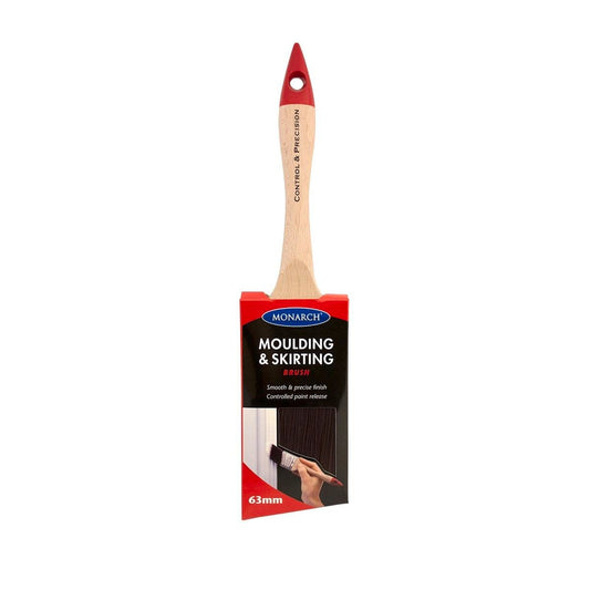Monarch Moulding Skirting Paint Brush 63mm Synthetic Timber Grip - Auzzistore