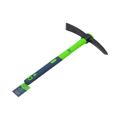 Saxon Mini Pick Mattock - 380mm - Fibreglass Handle - Carbon Steel Head - Lightweight