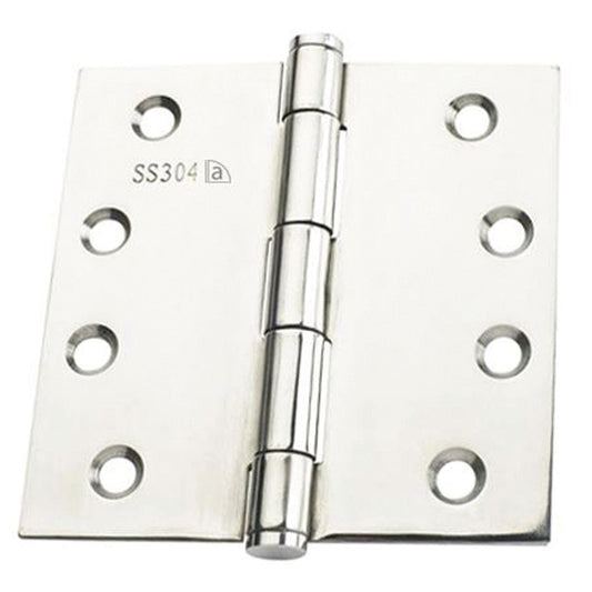 Austyle Fire Rated Fixed Pin Hinge - 100mm x 100mm x 2.5mm - Polished Stainless Steel - 1 Pack – view 2