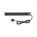 Hpm General Purpose 8 Outlet Surge Protected Powerboard Black