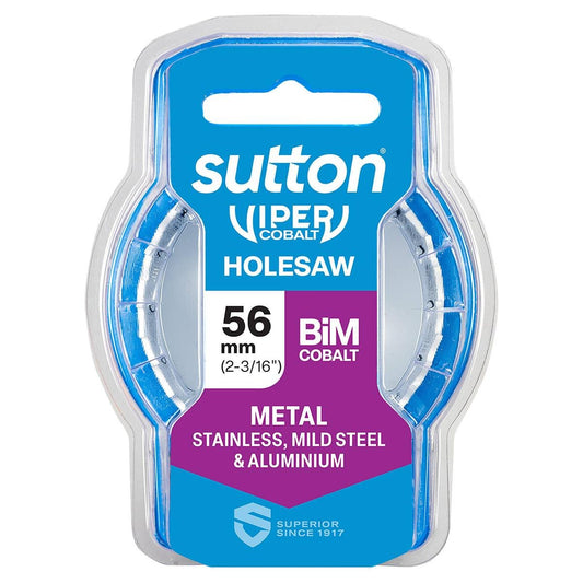 Sutton Tools 56mm Viper Cobalt Bi Metal Holesaw - Durable Cutting Tool - Auzzistore