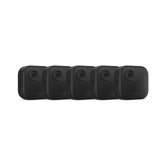 Blink Outdoor 4 Wireless Security Camera System - 5 Pack - 1080p HD - Black