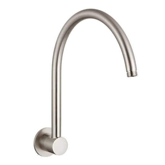 Mondella 300mm Gooseneck Shower Arm - Brushed Nickel - Durable & Stylish