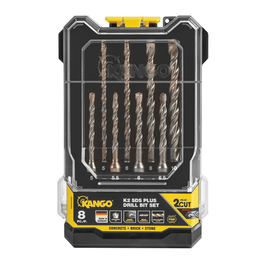 Kango K2 SDS Plus Drill Bit Set - 8 Pieces - 5x110mm to 10x160mm - Durable - Auzzistore