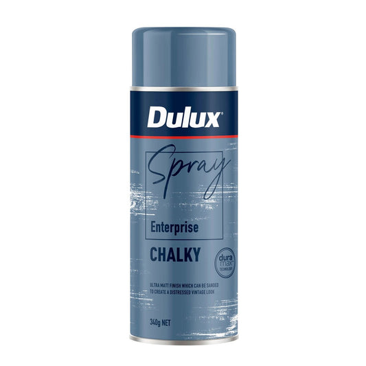 Dulux Spray Paint Chalky 340g - 340g - Chalky White - Quick-Drying - Auzzistore