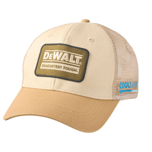 Dewalt Brown Oakdale Coolmax Trucker Hat - 5-Panel - Adjustable Fit - Breathable