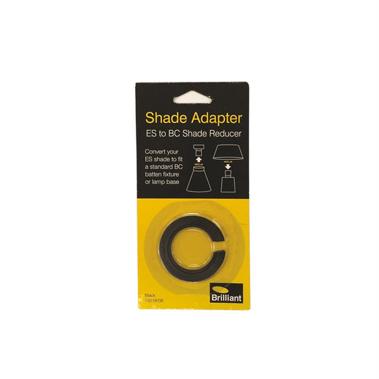 Brilliant Lighting Black ES to BC Shade Adapter 46mm Polycarbonate Easy Fit – view 2